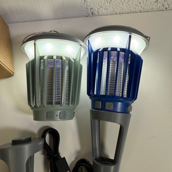 Wisely Solar Bug Zapper Lanterns Removable Spikes – 2PK - Picture 5 of 9